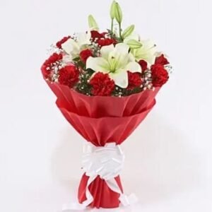 Beauty of Reds & Whites Bouquet