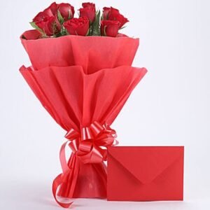 Red Roses N Greeting Card